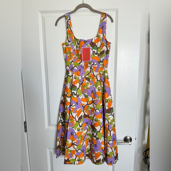 La Double J Sophia Floral Print Square Neck  Dress Size S - Picture 6 of 17